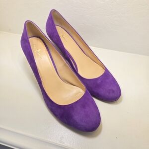 Cole Haan Purple Seude Wedges NEW